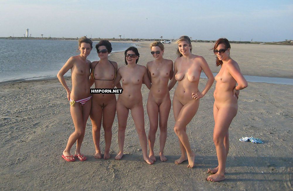 Ordinary but hot women walking nude on the crowded public beaches and