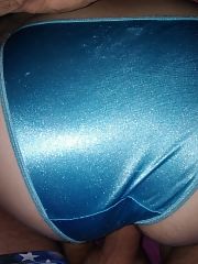 Panties bleu satin